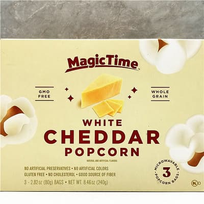 Magic Time Microwave Popcorn: American imported cheese Salty Butter Microwave popcorn